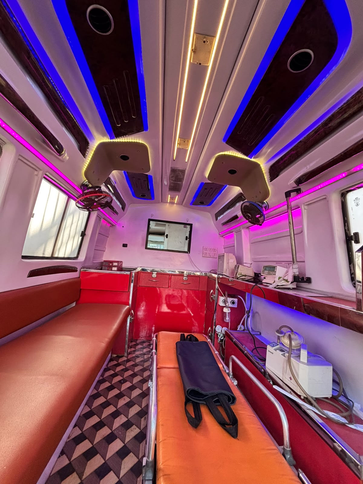 Dead body ambulance vehicle