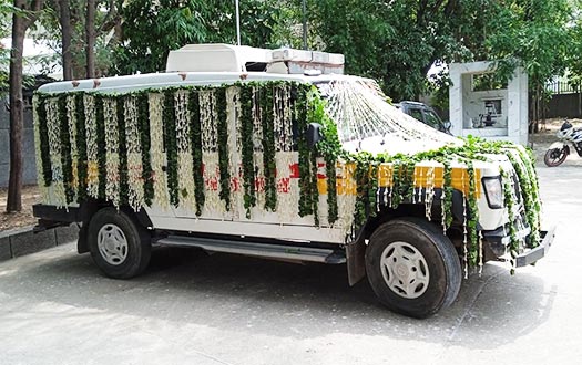 Domestic ambulance transfer van