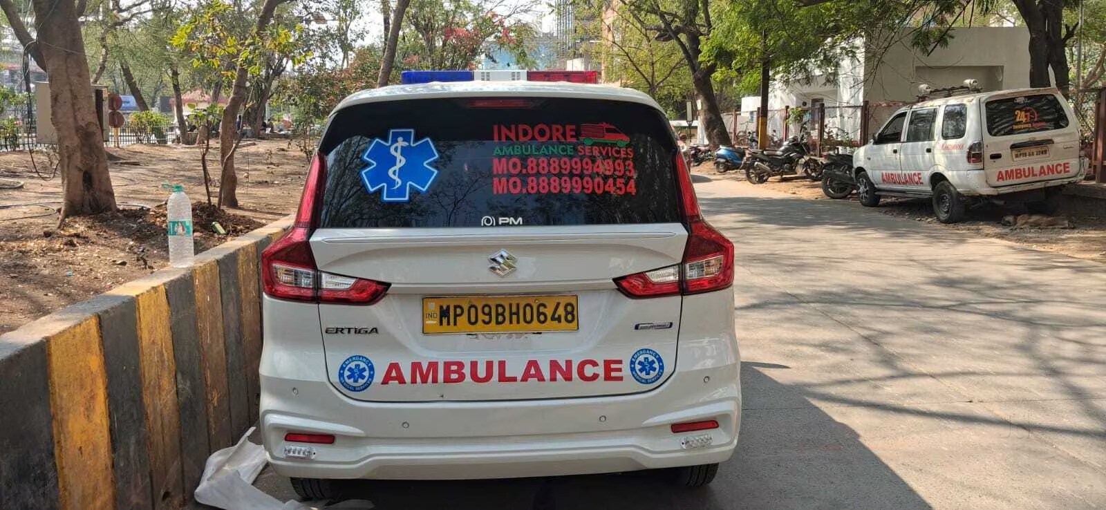 Indore Ambulance Services vehicle ready for emergency dispatch