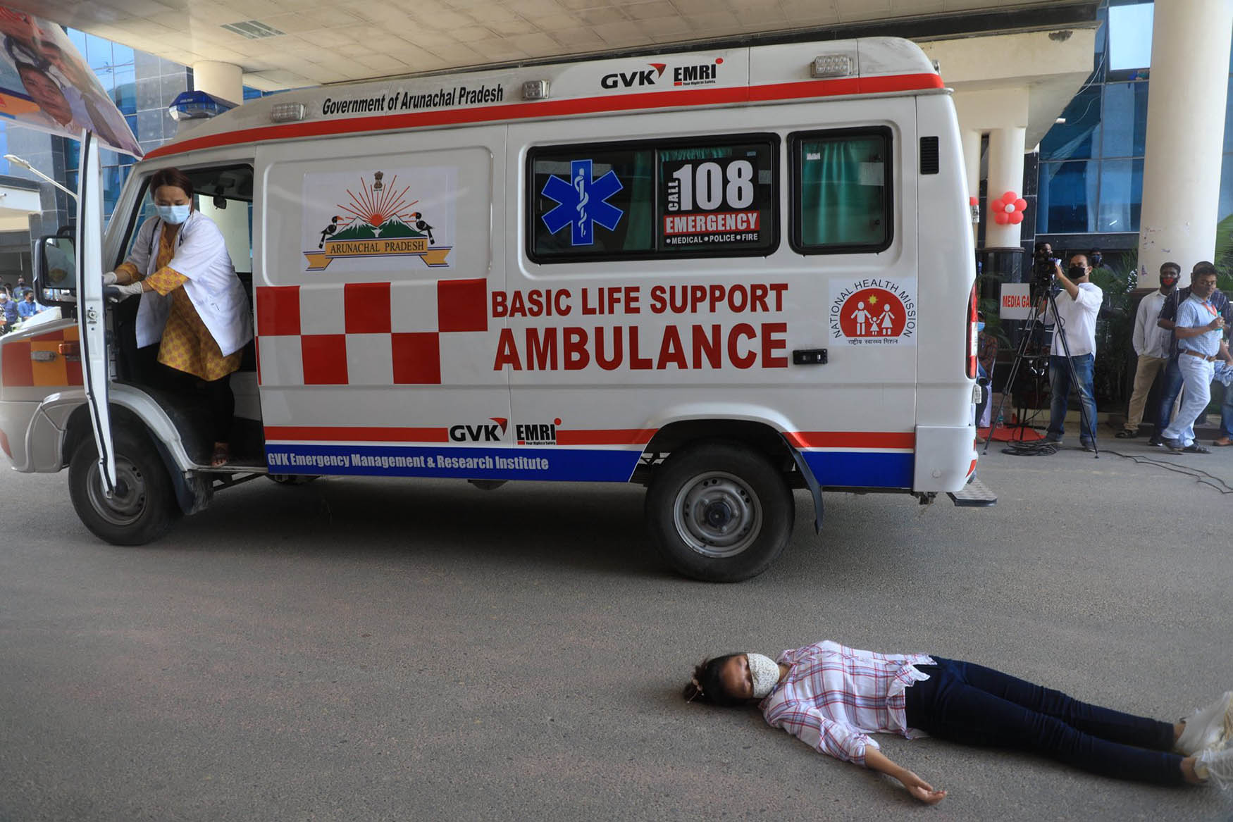 Ambulance ready for emergency dispatch